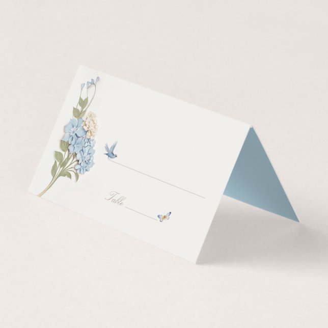 Table de Mariage de cartes de nom Vintage (Front)