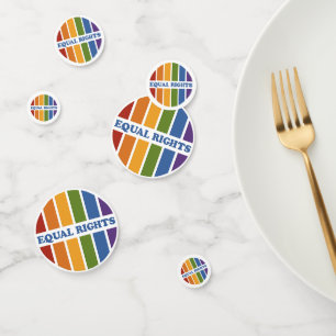 Table Equal Rights confetti