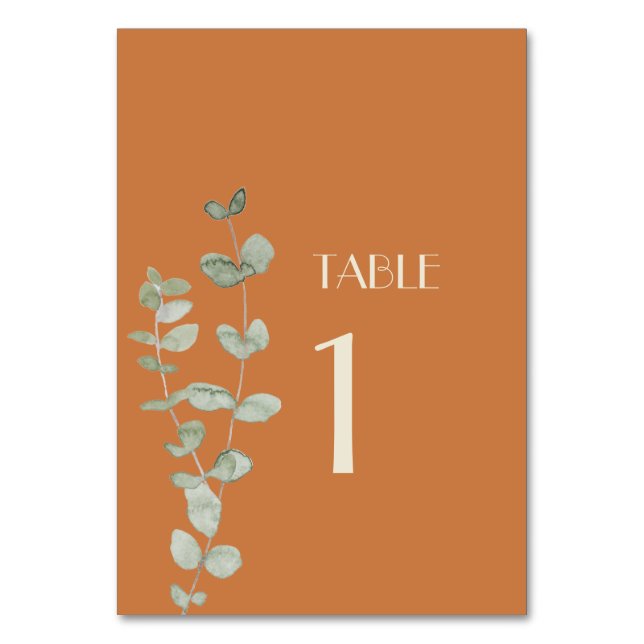 Table Éucalyptus en terre cuite Numéro de tableau (Par défaut)