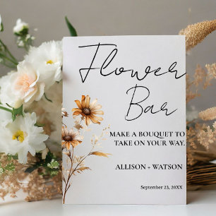 Table Fleur sauvage Flower bar signe fleur de douche nup