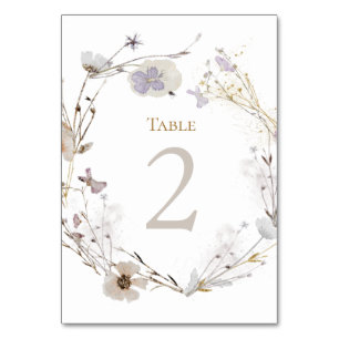 Table fleurs de prairie Tableau Numéro 2
