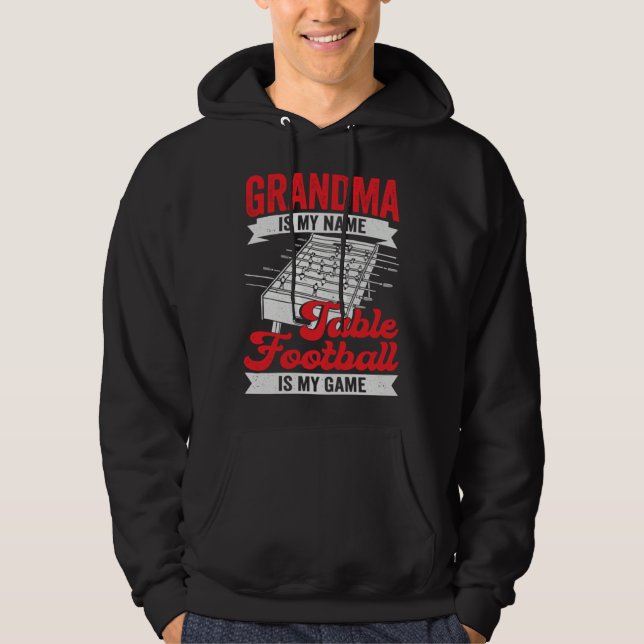 Table Football Soccer Grandma Hoodie (Vorderseite)