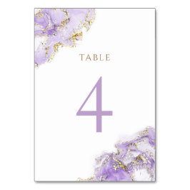Table marbre doré lavande Numéro de tableau 4