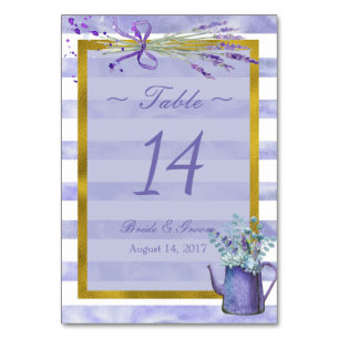 Table Mariage de fleurs de Provence Lavender Numéro de t
