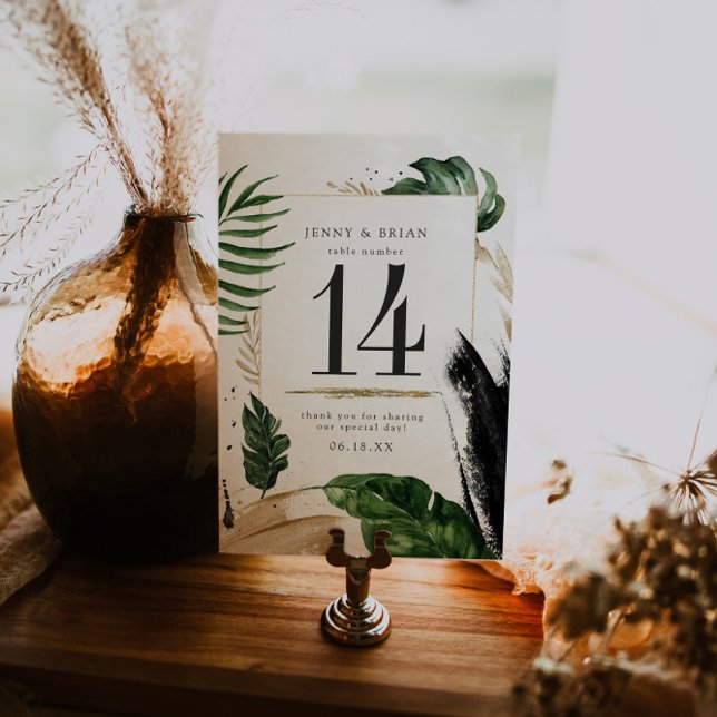 Table Mariage de verdure d'été glamour Numéro de tableau (Créateur téléchargé)