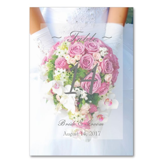 Table Mariage modifiable de dentelle nuptiale Numéro de  (Par défaut)