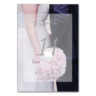 Table Mariée et mariée - Mariage modifiable Numéro de ta