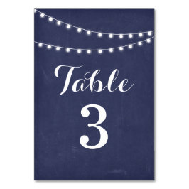 Table Marine Bleu Chaîne d'été Lumière Mariage Numéro de