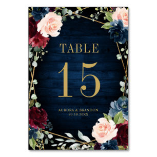 Table Marine Bleu rose rose rose Botanique Numéro de tab