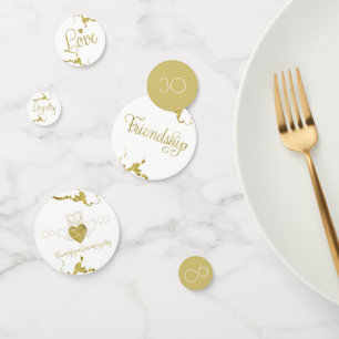 Table Monogramme Claddagh Confetti