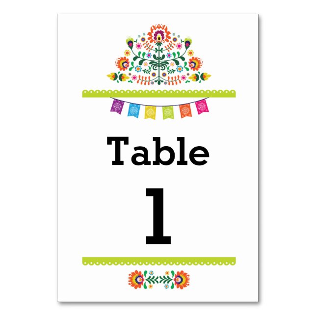 Table Motif mexicain Fiesta Numéro de chaux Mariage (Par défaut)