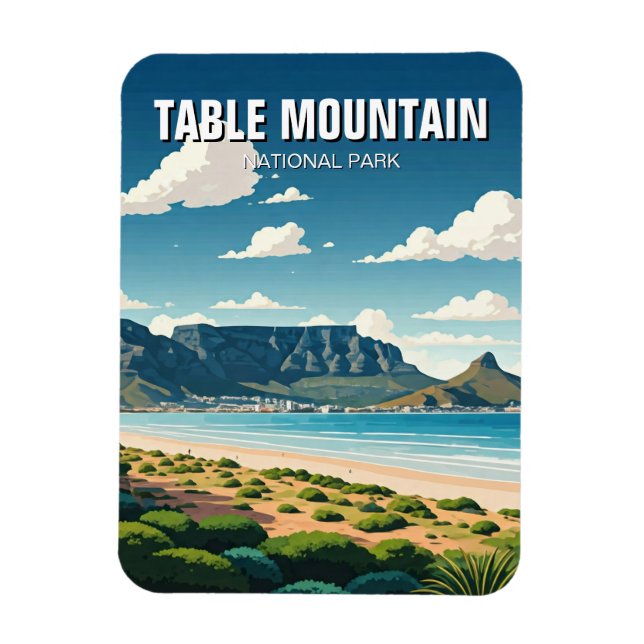 Table Mountain Nationalpark Südafrika Magnet (Vertikal)