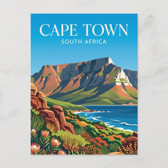 Table Mountain Nationalpark Südafrika Postkarte (Vorderseite)