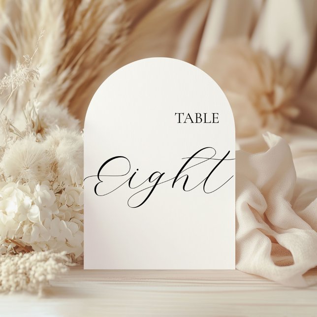 Table Number Eight Card Einladung (Von Creator hochgeladen)