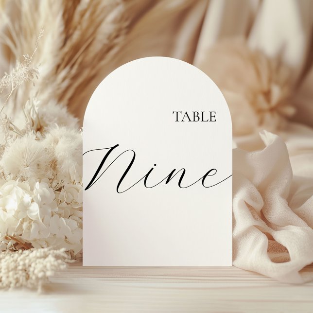 Table Number Nine Card Einladung (Von Creator hochgeladen)