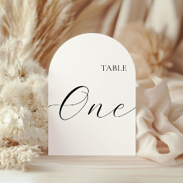 Table Number One Card Einladung