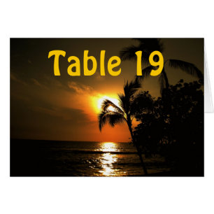 Table numérique de coucher de soleil sur l'océan