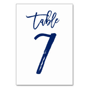 Table Numéro de tableau à main chic Marine Tableau 7