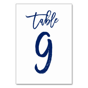 Table Numéro de tableau à main chic Marine Tableau 9