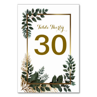 Table Numéro de tableau Effet Eucalyptus et Gold