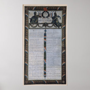 Table of the Declaration of the Rights of Man Poster