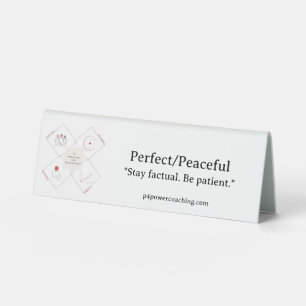 Table Plaque de bureau en plastique parfait/ paisible