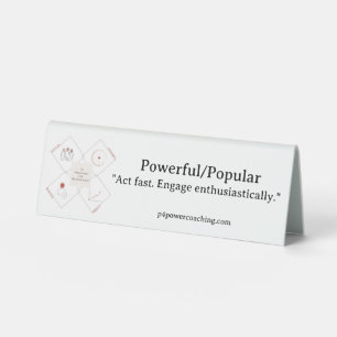 Table Plaque de bureau en plastique puissant/populaire e