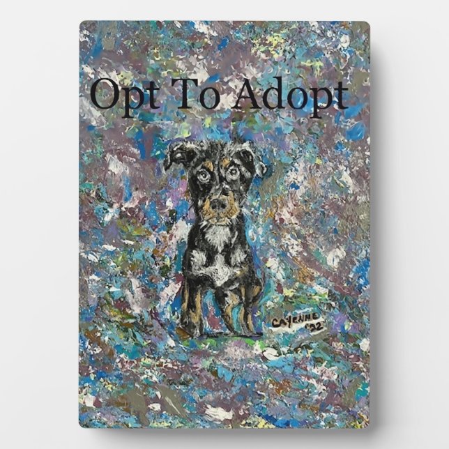 Table Plaque und Easel Fotoplatte (Vorderseite)