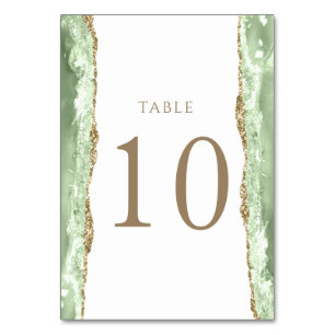 Table Porte verte Numéro de tableau 10