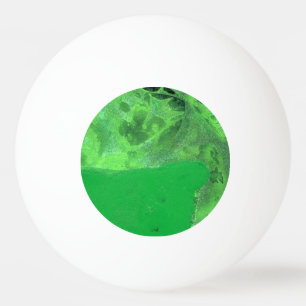 "Table Rock green & red" Abstrakt Ping Pong Ball Tischtennisball