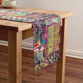 Table Runner – Urban Fractals Kurzer Tischläufer
