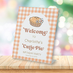 Table Signe de bienvenue anniversaire Citrouille Cutie P