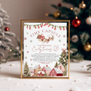 Table Signe de capsule temporelle de Noël merveilleux