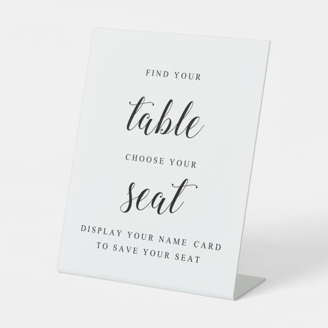 Table SIGNE DE LA CARTE DE NOM DU Mariage Simple (Recto)