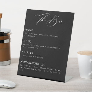 Table Signe de la liste des barres