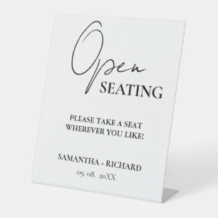 Table Signe de Mariage de script minimaliste moderne ouv