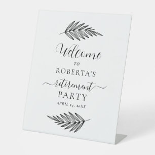 Table Signe de piédestal de bienvenue de la fête de la r