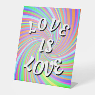 Table Signe de piédestal Love Is Love Pride