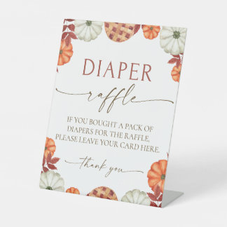 Table Signe de rabat du Baby shower d'automne