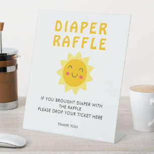 Table Signe de rabat du Baby shower solaire