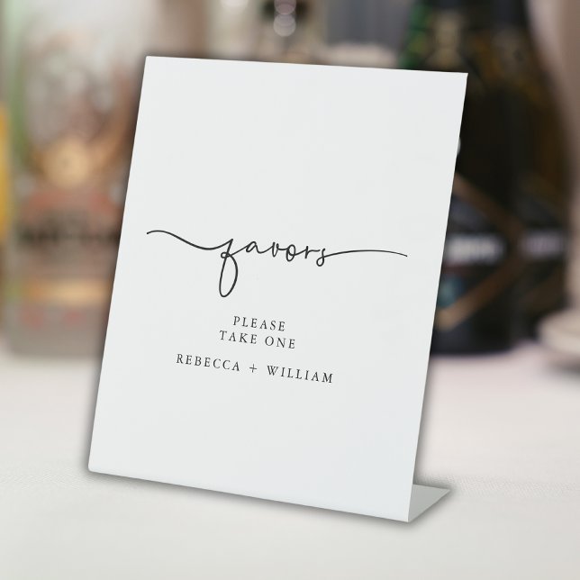 Table Signe de script manuscrit minimal Faveurs (Créateur téléchargé)