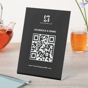 Table Signe de tableau de code QR pour affichage de trad
