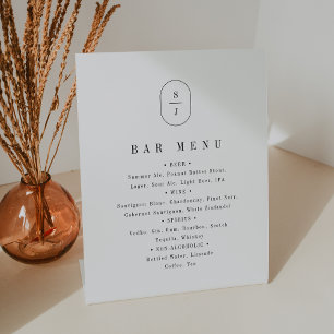 Table Signe du menu de la barre de Mariage neutre SHYLAH