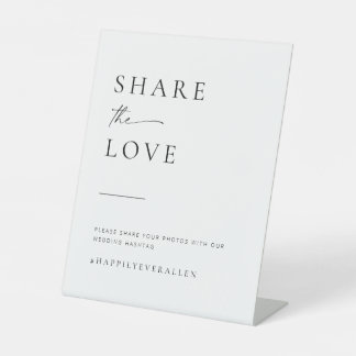 Table Signe minimaliste moderne du Mariage de script