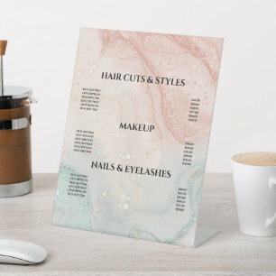Table SIGNE POINTE DE Parties scintillant rose liquide