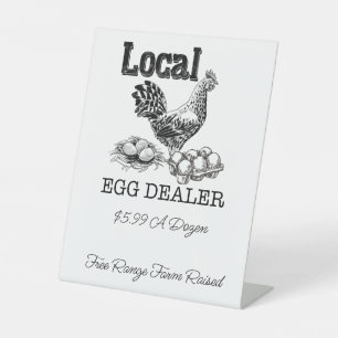 Table SIGNE POUSSIÈRE DU VENDEUR OEufs de poulet local