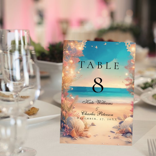 Table Sur le numéro du tableau de plage (Créateur téléchargé)