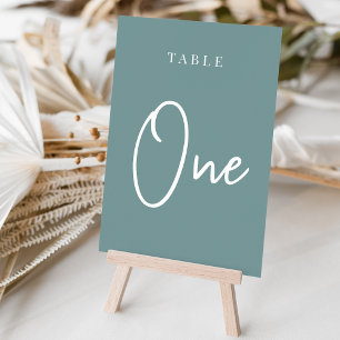 Table Tableau 1 Numéro de tableau Dusty Turquoise manusc