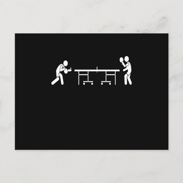 Table tennis players Ping Pong Postkarte (Vorderseite)