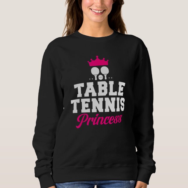 Table Tennis Princess Sweatshirt (Vorderseite)